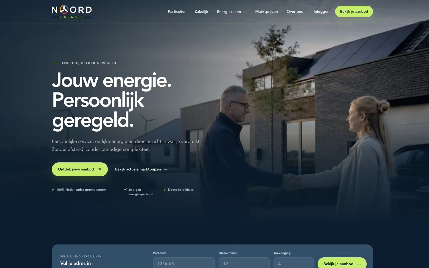Website van Noord Energie