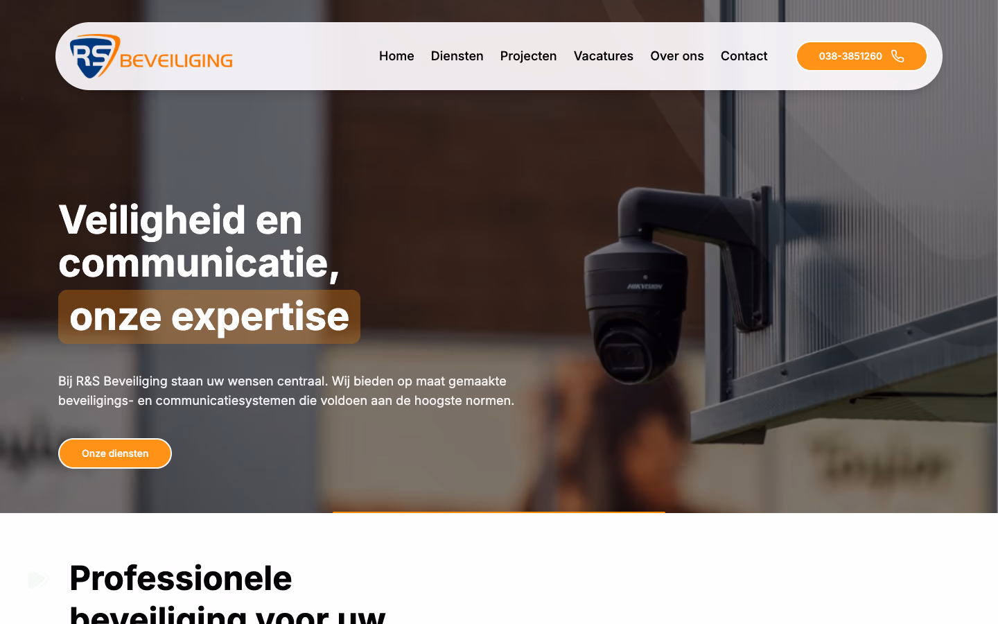 Website van RS Beveiliging