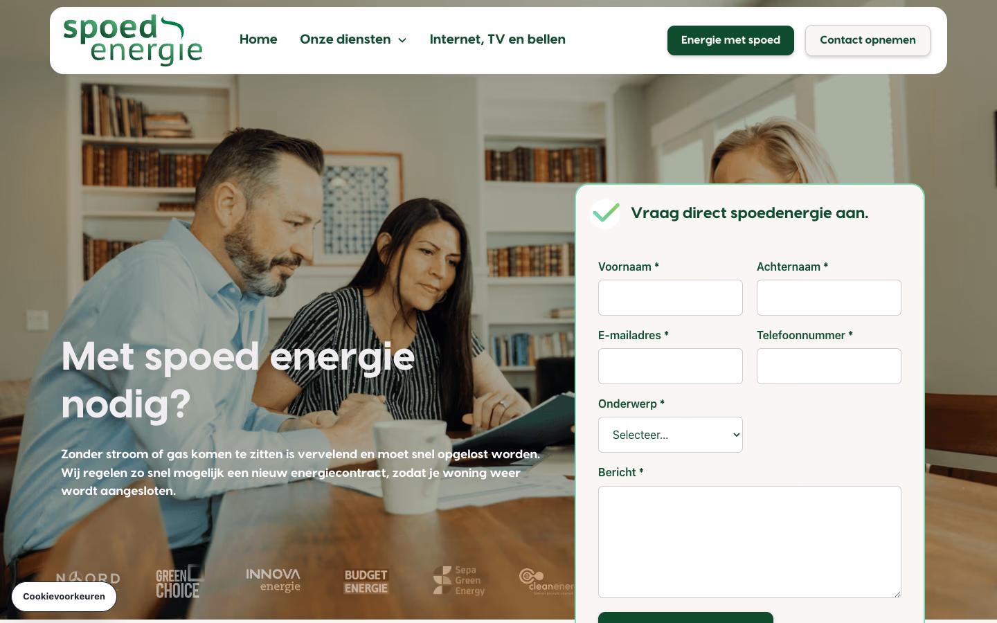 Website van Spoed Energie